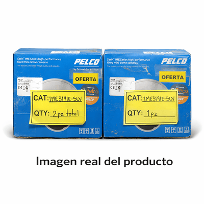 PELCO-IME3191EP — Cámara IP Mini Domo Ambiental 3 MP PoE con Lente Varifocal