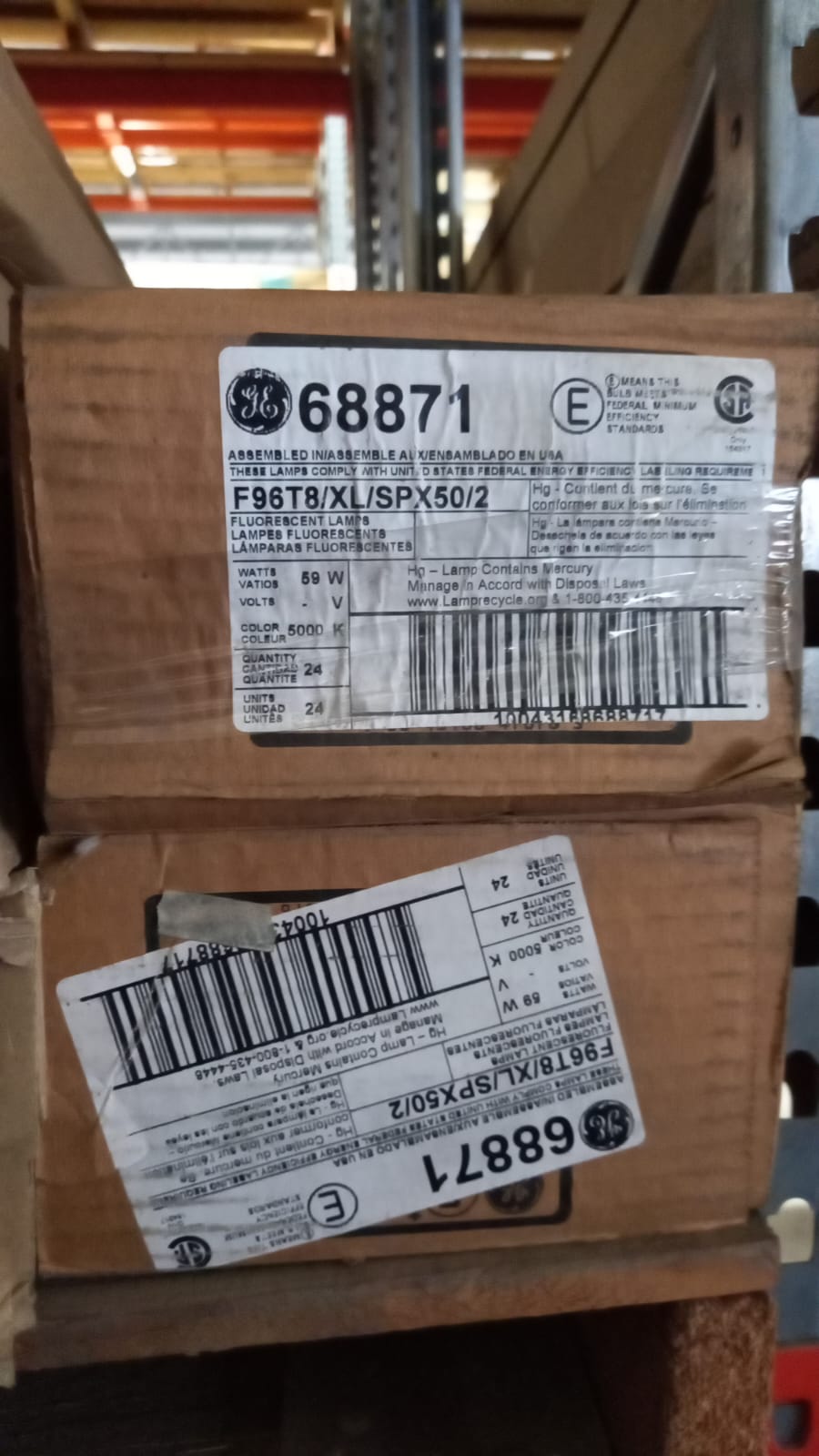 LAMPARA AHORRADORA 59W. F96T8/XL /SPX50/2 (CAJA CON 24 PZAS)