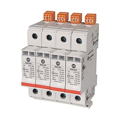 ROCKWELL AUTOMATION  4983, 150 V AC,  SSUPRESOR, PICOS, 1 POLO,  - 4983DS120401