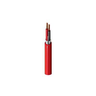 Cable Sistema Alarma contra Incendio 2 x 18AWG, conductor de cobre solido, aislamiento Polipropileno, cubierta PVC color rojo, 300V, 75°C, Riser FPLR - BELDEN