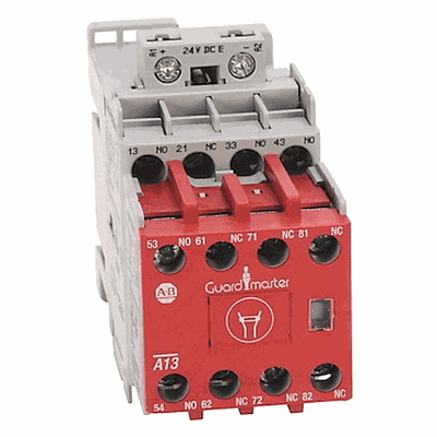ROCKWELL AUTOMATION Contactor, Seguridad, 30A, 24VDC, Bobina, Contactos Bifurcados, 4NA, 4NC - 100SC30EJ14BC
