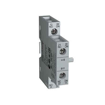 AUXILIARY CONTACT 1 NO 1 NC, SIDE MOUNTING, FOR 100-E AND 700-EF CONTROL RELAYS