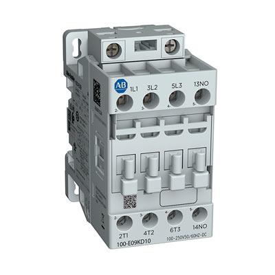 100-E MCS-E CONTACTOR, 12A, AC3 DUTY, 24-60V AC 50/60HZ / 20-60V DC ELECTRONIC COIL, 1 N.O.  0 N.C.