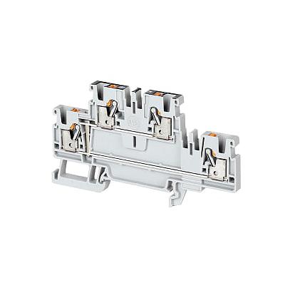 IEC FEED-THROUGH PUSH-IN TERMINAL BLOCK