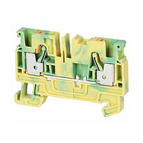 1492-P PUSH-IN TERMINAL BLOCKS , 4 MM² (AWG 26 - AWG 10) , NOT APPLICABLE , GROUNDING BLOCK , SINGLE LEVEL ,1 POINT ON EACH SIDE PER CIRCUIT