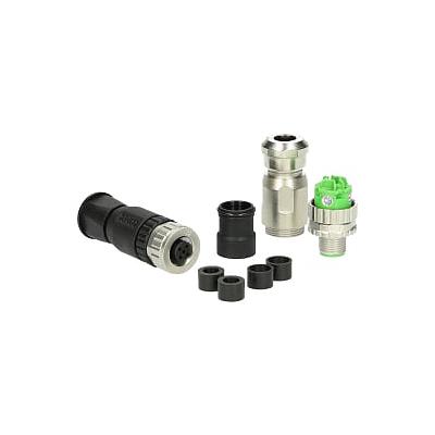 Anybus Wireless Bridge -IP67  M12 Connector Kit  for power and Ethernet w/screw terminals