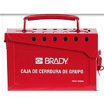 13 LOCK GROUP LOCK BOX-RED (SPANISH)