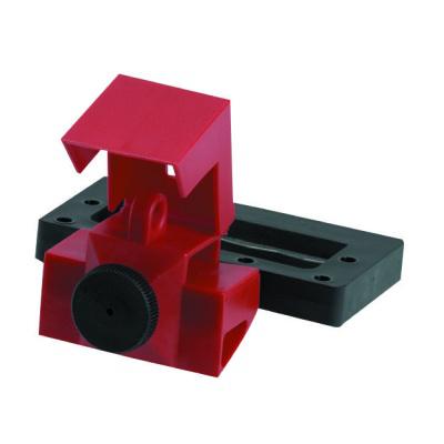 Dispositivo de bloqueo sobredimensionado para interruptor con abrazadera Brady, unipolar, 480/600 V, rojo - 65329