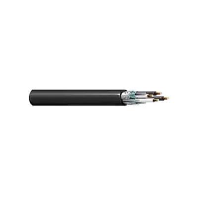 BELDEN Cable 4 pares 16 AWG, PVC-Nylon, blindaje 100%, TC-ER 600 V, chaqueta negra, RoHS