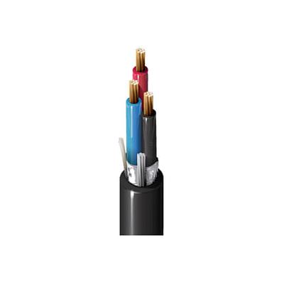 BELDEN Cable 1 triad 18 AWG, PVC-Nylon, blindaje 100%, TC-ER 600 V, chaqueta negra, RoHS