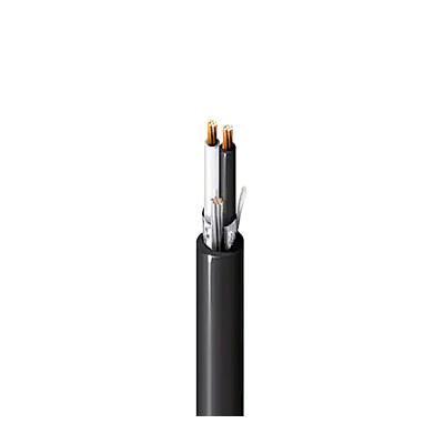 BELDEN Cable 1 par 18 AWG, PVC, blindaje 100%, PLTC/ITC 300 V, chaqueta negra, RoHS