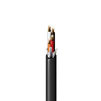 BELDEN Cable triad 18 AWG, PVC, blindaje 100%, PLTC/ITC 300 V, chaqueta negra, RoHS