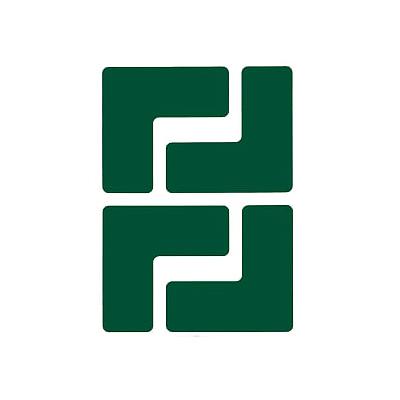 2 IN X 5 IN B514 GREEN FLOOR LS 20/PKG