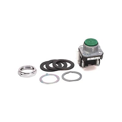 ROCKWELL AUTOMATION 800T, PB, 30mm,  MOMENTARY PUSH BUTTON, VERDE, 1 N.C. 1 N.O.  - 800TA1A