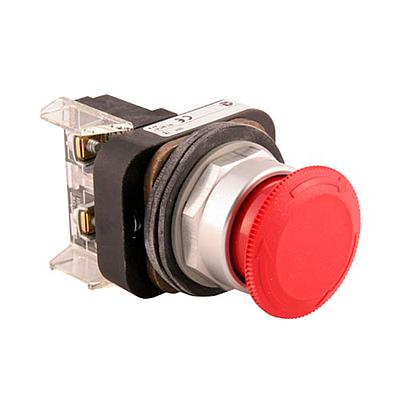 ROCKWELL AUTOMATION 800T, 30mm, Push-Pull/TWIST , TIPO HONGO (40mm), ROJO, 1N.C.L.B. - 800TFXT6D4