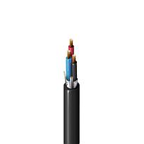 UL Instrumentation, 4 Triad 16AWG (7x24) Bare Copper, PVC-NYL Insulation E1 Color Code, Individual &amp; Overall Beldfoil® Shield, Black PVC Outer Jacket, 600V TC-ER 150V NPLF 90C Dry/Wet SUN RES DIR BUR