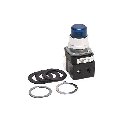 Botón Pulsador, Cabezal Ámbar Extendida, 12/130 VCA , LED, 30 mm, ROCKWELL - 800T-QBH2A