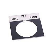 Placa de identificación, Parada de Emergencia, Placa Roja, 30 mm, ROCKWELL - 800T-X504