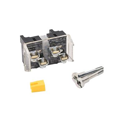 30mm Contact Block 2-NC 800T PB