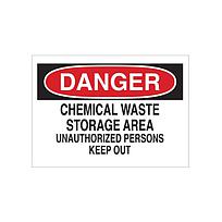 CHEMICAL &amp; HAZARDOUS MATERIALS SIGN