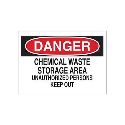 CHEMICAL &amp; HAZARDOUS MATERIALS SIGN