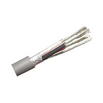 Cable control cobre estañado 3 x 18AWG, Aislamiento polietileno, blindaje con cinta aluminio al 100% e hilo de dren 20AWG, cubierta de PVC color Cromo, 300V, 60°C - BELDEN