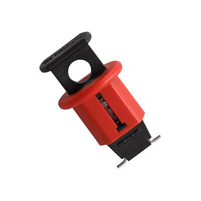 Dispositivos de bloqueo miniatura para interruptores de circuitos Brady, clavija de salida estándar, rojo - 90844
