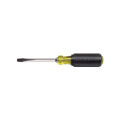 Desarmador de punta plana de 6,4 mm con mango Cushion-Grip