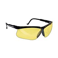 Gafas protectoras con marco negro y cristales de color ámbar