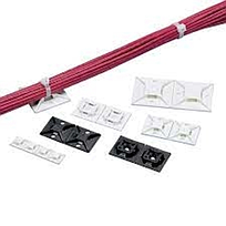 PANDUIT Montaje de brida para cables, Adh., 2 "x2" (50,8 mm x 5) - ABM4HAL