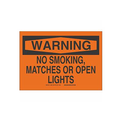 Brady 69600 Letrero De No Fumar, Naranja, B-120