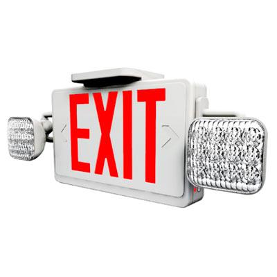 XCL LED "SALIDA" VERDE 120/277V REFLECTORES 2X1.5W