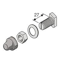 12TORN.M8 -L=27MM PLANC.HASTA 10MM,EMB.