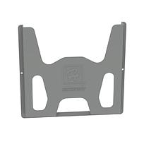 HOFFMAN Bolsillo para documentación, 12 x 12 pulg., Termoplástico, gris oscuro, reverso adhesivo - ADP2