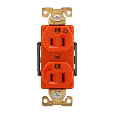 Receptáculo Dúplex Ig 15A125V2P3W Brassstrp B&amp;S Or