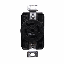 EATON Receptáculo Sencillo "Hart-Lock"Media Vuelta,  4P5H, 20A 3Øy 120/208Vca Nema, Grado Industrial, Color Negro - AHL2120R