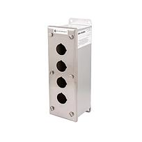 Caja para pulsador de 30 mm 800R, Rockwell Automation, acero inoxidable, 4 orificios - 800R-4HZ4