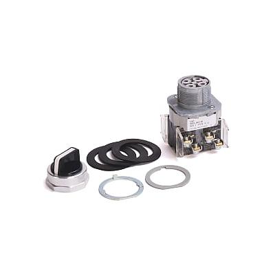 Switch selector de 30 mm 800T, Rockwell Automation, 3 posiciones, estándar, blanco - 800T-J4KC1