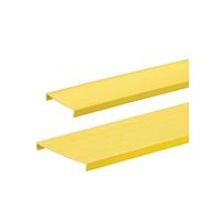 Cubierta para conducto Panduit, de 4 de ancho x 6’ de largo, de PVC, amarillo.