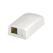 Caja para montaje en superficie Mini-Com, 2 puerto, blanco hueso