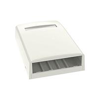 Surface Mount Box, 4 Port, Off White