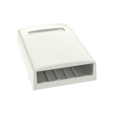 Surface Mount Box, 4 Port, Off White