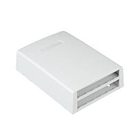 Caja de montaje de superficie Panduit Mini-Com, 12 puertos, blanco, ABS - CBXF12WH-AY