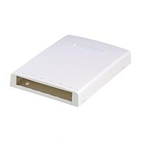 Caja para montaje en superficie Mini-Com, 6 puerto, blanco