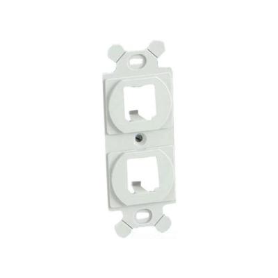 Adaptador dúplex Panduit Mini-Com, 106 NEMA, 2 puertos, blanco hueso, ABS - CF1062IWY