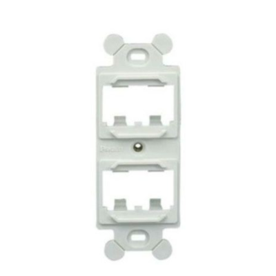 Panduit Marco Trasero para Placas Frontal, 4 Puertos Mini-Com
