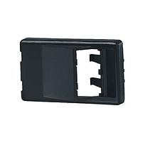 PANDUIT Placa de pared para mobiliario inclinado, 2 puertos, apertura
estándar, negro. - CFFPA2BL