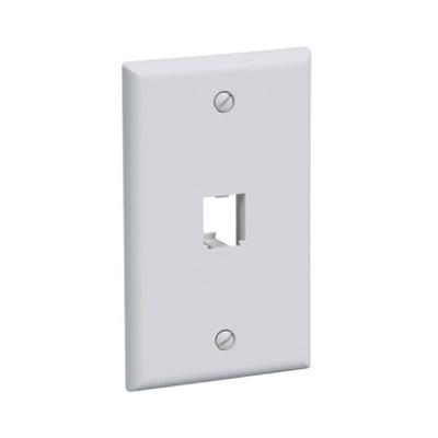 Panduit Placa Convencional de 1 Puerto, Blanco