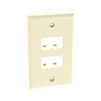 Faceplate, 4 Port, Classic, Electric Ivo