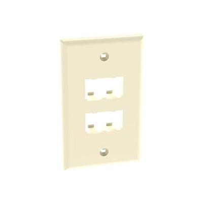 Faceplate, 4 Port, Classic, Electric Ivo